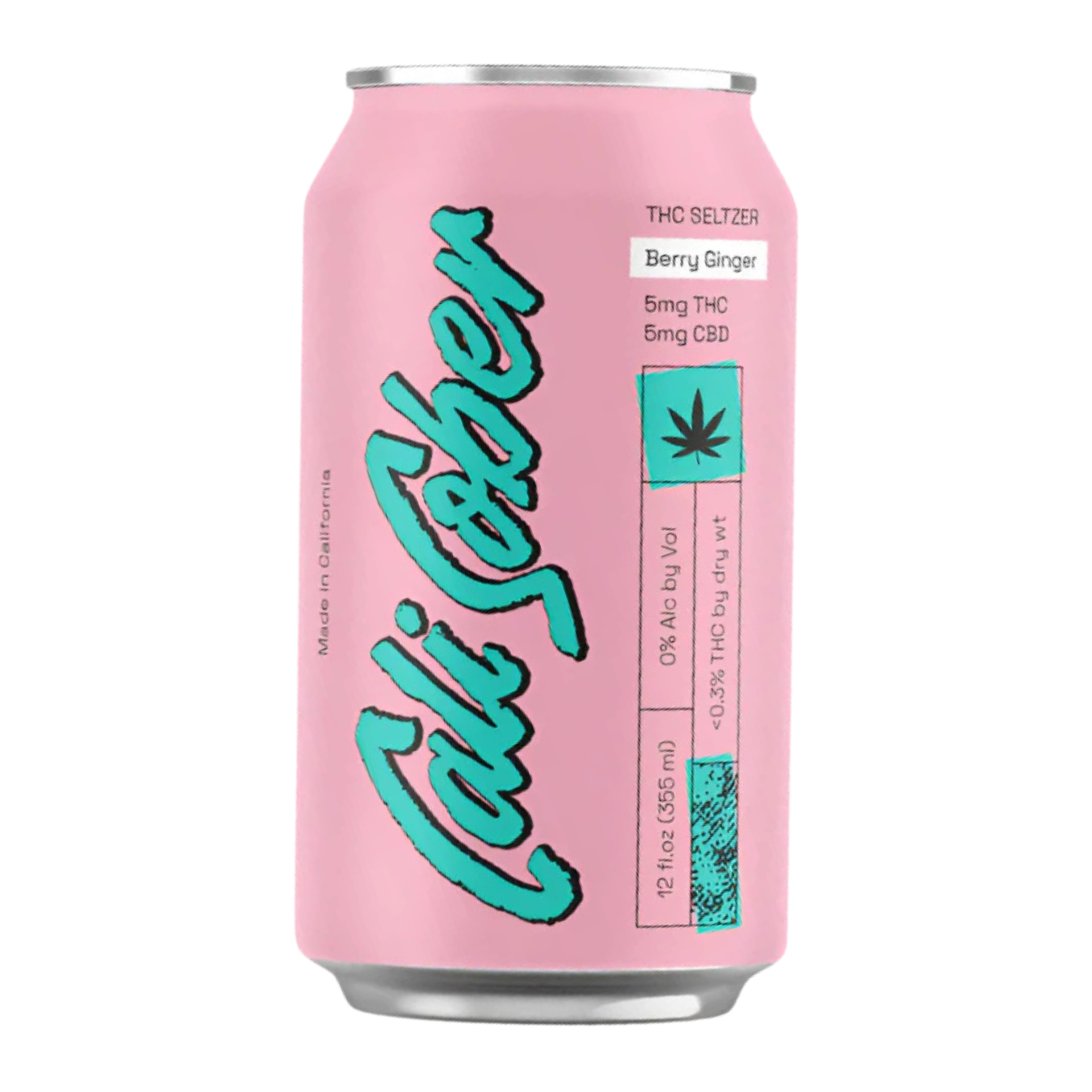Cali Sober THC 5mg THC Drinks / Berry Ginger Fizz